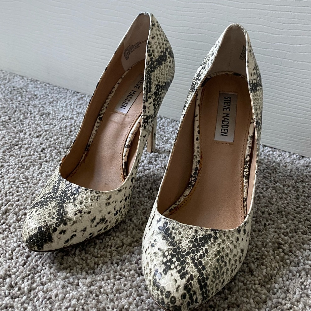 Steven Madden Snake Skin Proto Stiletto pumps